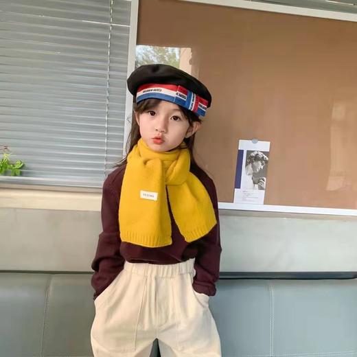 秋冬新款小熊小狗毛线男女宝宝针织动物围巾保暖围脖 商品图9