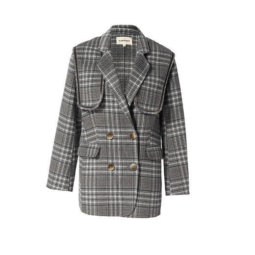 Famecoco范可儿西装外套女时尚气质正装小个子F218AW004 商品图5