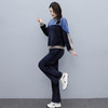 HR  KSM8119加厚双面丝绒休闲运动拼色套装 商品缩略图3