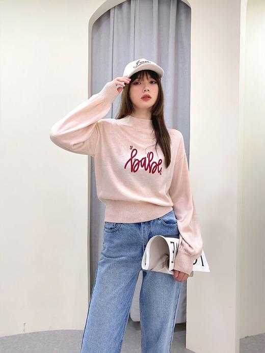 植绒字母羊毛衫 商品图0