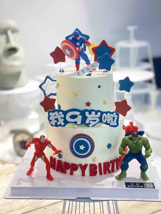 漫威动画：复仇者联盟主题蛋糕，可搭配杯子蛋糕 商品图2