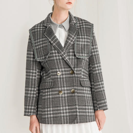 Famecoco范可儿西装外套女时尚气质正装小个子F218AW004 商品图2