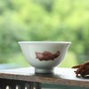 釉里红鱼纹撇口杯 商品缩略图4