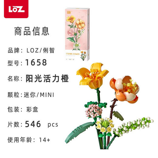 LOZ积木  1658  花卉盆栽 商品图1