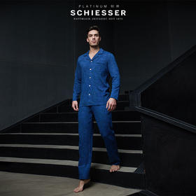 【棉聚酯羊毛混纺】SCHIESSER/舒雅铂雅秋冬男士提花长袖家居套装99/18874H