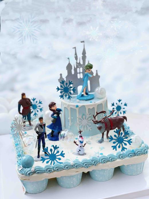 冰雪奇缘主题蛋糕，杯子+主蛋糕，新派组合 商品图4