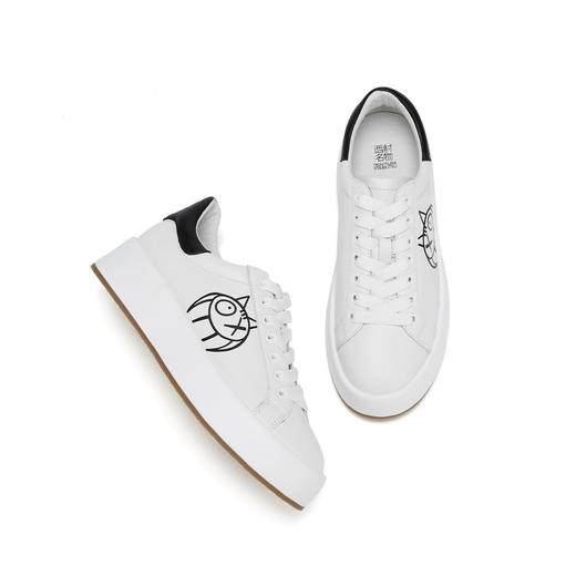 西村名物2021年秋冬商场同款小白鞋新款女运动百搭学生板鞋女士休闲鞋女鞋X21AM11501 商品图3