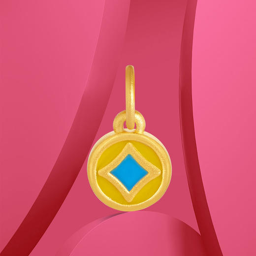 潮宏基小神仙系列金钱满足金挂坠（不含配饰） 商品图0