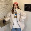 新款羊羔绒时尚百搭卫衣女冬开衫外套韩版高领加绒加厚大码立领卫衣女外套 商品缩略图0
