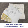 【有步骤、大彩图】李晓明工笔画白描底稿斗方小品《青龙卧墨池》牡丹初学者临摹花鸟线稿KD32 商品缩略图1