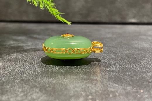 【御珠宫坊】金镶碧玉吊坠 商品图5