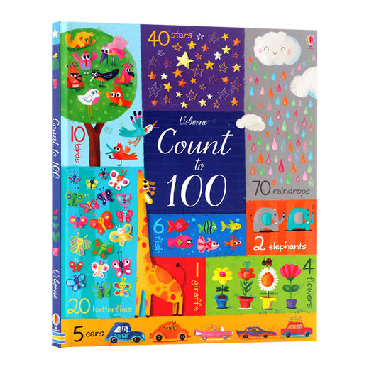 数到一百 英文原版 Usborne Count to 100 数字认知 尤斯伯恩 数学启蒙早教书英语绘本 亲子互动故事书课外读物 英文版进口书籍 商品图0