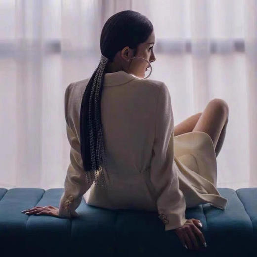 杨幂同款长款流苏链条发饰水钻网红新款韩国夸张气质仙气百搭后夹 商品图4