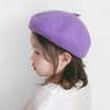 【儿童贝雷帽】宝宝帽子秋冬韩版时尚女童羊毛保暖蓓蕾帽画家帽 商品缩略图11