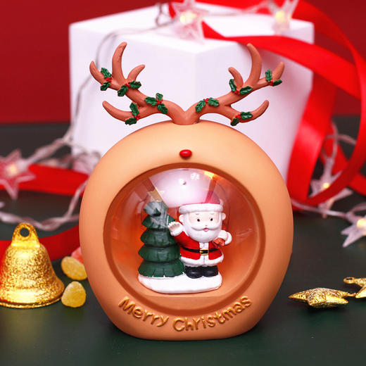 圣诞节圣诞老人星星灯小鹿氛围灯圣诞活动桌面摆件儿童平安夜礼物 商品图1