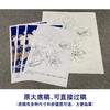 【有步骤、大彩图】李晓明工笔画白描底稿《羊脂白》牡丹花初学者临摹花鸟线稿KD42 商品缩略图1