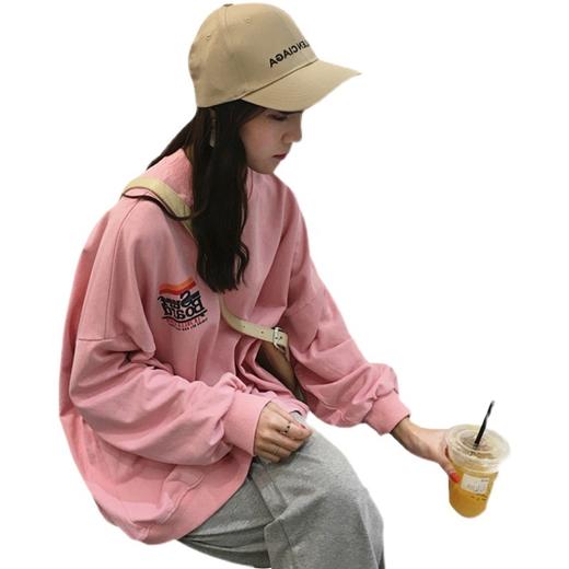 韩版秋季 长袖卫衣女 薄款宽松 显瘦设计感 字母上衣外套女装 商品图4