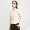 Famecoco范可儿蕾丝拼接高领毛衣冬针织上衣女F218DC003 商品缩略图2