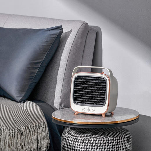 摩飞电器（Morphyrichards）取暖器迷你暖风机 家用办公桌浴室亲肤便携冷暖二合一MR2021 商品图2