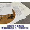 【有步骤、大彩图】李晓明工笔画白描底稿圆形小品《临宋晴春蝶戏图》蝴蝶初学者临摹花鸟线稿KC36 商品缩略图3