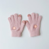 韩国新款自发热儿童手套冬季男童女童卡通露指宝宝中童手套 商品缩略图5