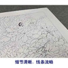 【有步骤、大彩图】李晓明工笔画白描底稿斗方小品《二乔》牡丹初学者临摹花鸟线稿KD29 商品缩略图4