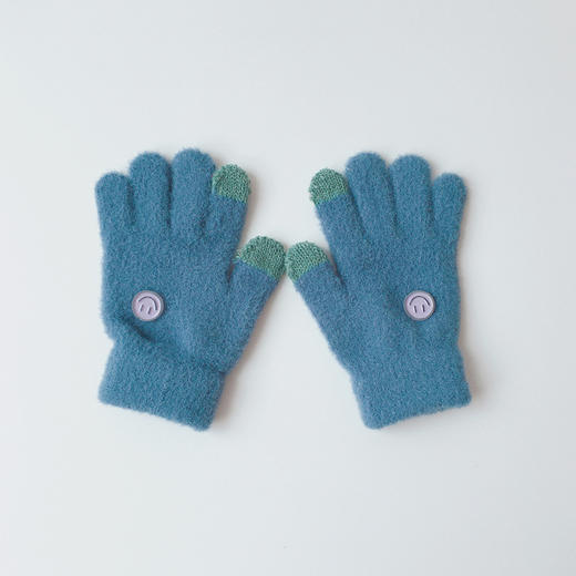 韩国新款自发热儿童手套冬季男童女童卡通露指宝宝中童手套 商品图11