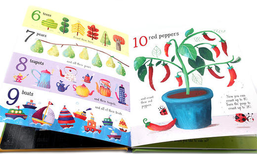 数到一百 英文原版 Usborne Count to 100 数字认知 尤斯伯恩 数学启蒙早教书英语绘本 亲子互动故事书课外读物 英文版进口书籍 商品图1