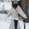 假两件呢子加绒卫衣女2021冬装新款女装韩版宽松小个子超火上衣女 商品缩略图3