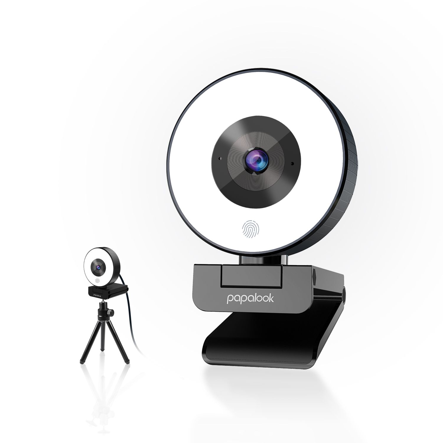Wholesale Autofocus 1080P 60fps Webcam with Privacy Cover Ring Light  Manufacturer and Supplier