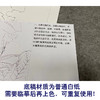 【有步骤、大彩图】李晓明工笔画白描底稿斗方小品《金莲》荷花初学者临摹花鸟线稿KE10 商品缩略图3