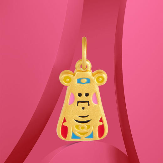 潮宏基小神仙系列财神足金挂坠（不含配饰） 商品图0