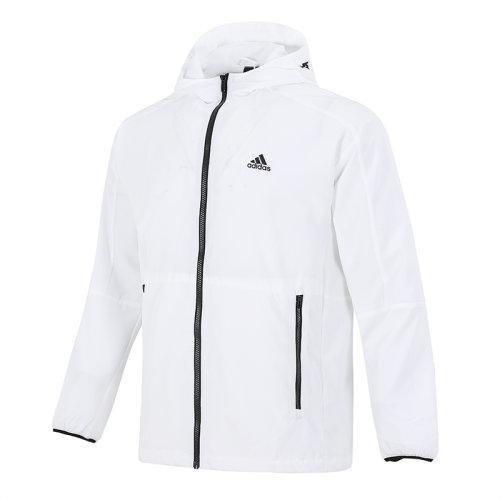 adidas/阿迪达斯 21秋季 男款 运动服 时尚 出行 舒适 休闲 跑步 梭织 连帽 夹克 外套 H40232 H40233 商品图5