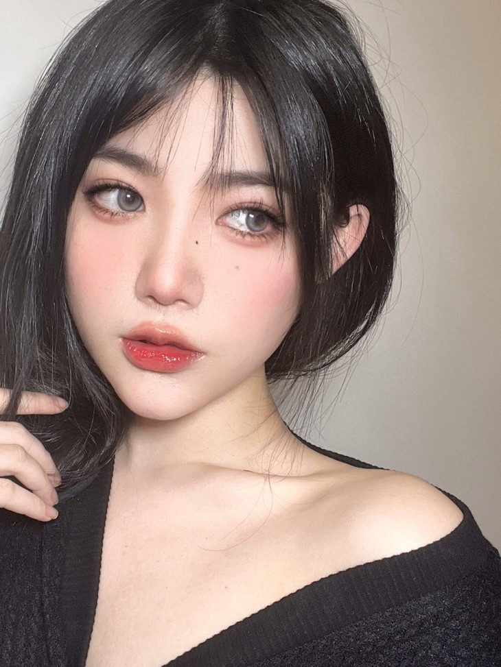 BABYCON年抛隐形眼镜 爱豆莎灰14.0mm 1副/2片-VVCON美瞳网16