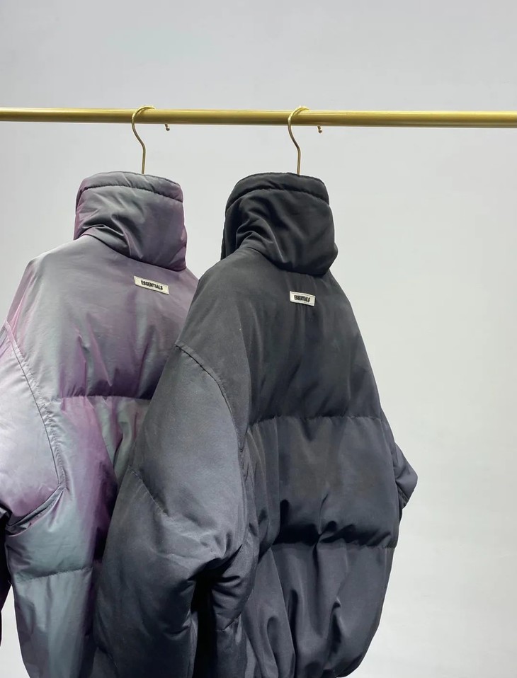 fog 镭射炫彩反光立领高街面包服棉服!