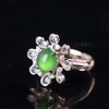 【繁花】绿蛋面戒指-JZ12109160 商品缩略图1