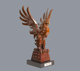 宇达青铜全铜摆件《雄鹰》创意礼品 家居饰品摆件 高43cm