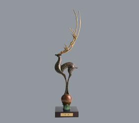 宇达青铜全铜摆件《昌盛》创意礼品 家居饰品摆件 高64cm