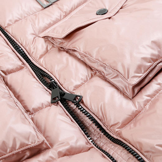 【女童连帽90白鹅绒羽绒服】21年冬新品女童连帽加厚保暖羽绒服 商品图6