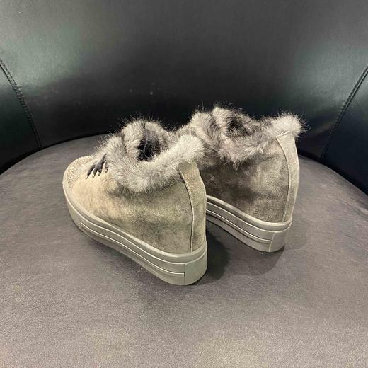 legs jeans AC404貂毛休闲厚底内增高加绒薄棉鞋 商品图3
