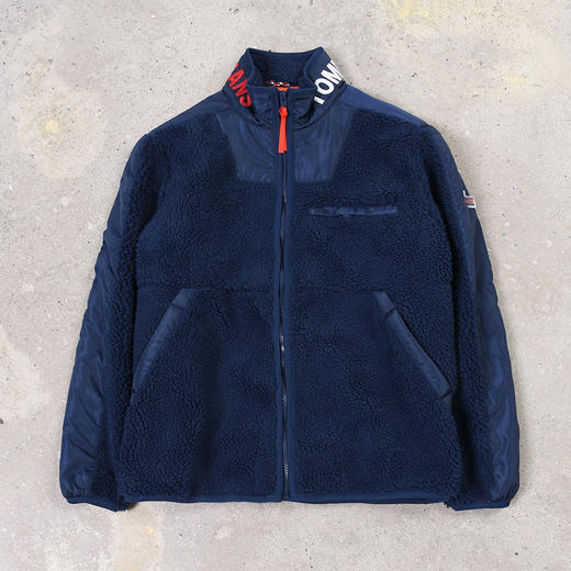 仿羊羔绒 领条刺绣标字母 夹克外套 T-1118 商品图9