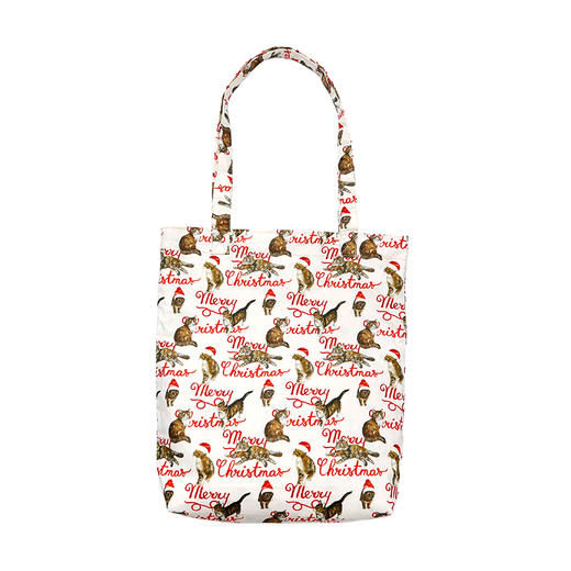 HUJI祤集经典单肩包插画猫咪圣诞 商品图1