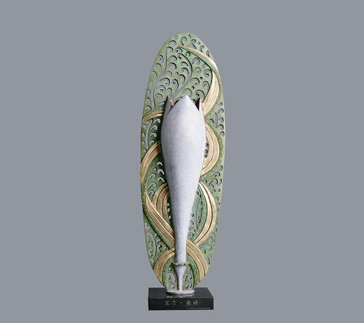 宇达青铜全铜摆件《玉兰 雅颂》创意礼品 工艺品 家居饰品摆件 高70cm 商品图0