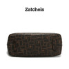 Zatchels 深棕色老花料时尚托特包 英国 商品缩略图3