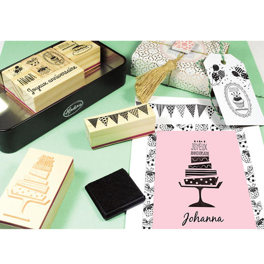 【法国Aladine】木头印章套装-爱 商品图1