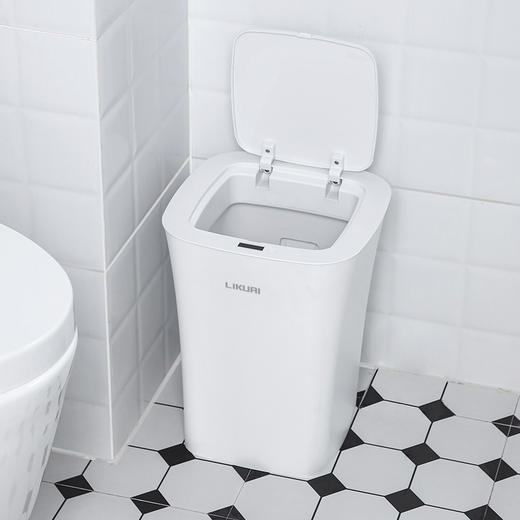 【方形防水感应垃圾桶】利快方形防水感应垃圾桶 商品图0