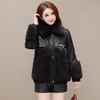 YWE  QL8836爆款皮毛一体pu皮衣外套 商品缩略图1