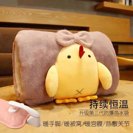 OLYCAT1953暖手宝充电防爆暖宝宝冬季注水毛绒暖水袋可拆洗 商品图2