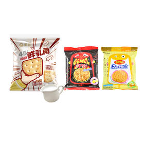 KJ小鸡干脆面*4+蒙辉三角饼干*2 备注口味 无备注随机发货