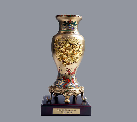 宇达青铜全铜摆件《平安富贵》创意礼品  家居饰品摆件 高29cm 商品图0